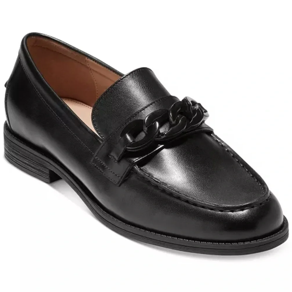 Cole Haan Women's Stassi Black Leather Loafers. 11 B